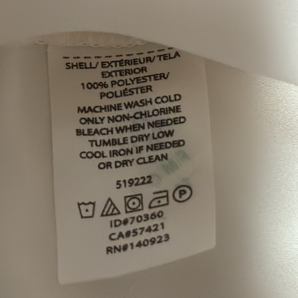 VINTAGE LOFT™️ Women's Size LP High Neck Embroidered Cream Long Sleeve Blouse - Picture 11 of 11